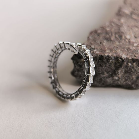 Silver Ring with Fianites