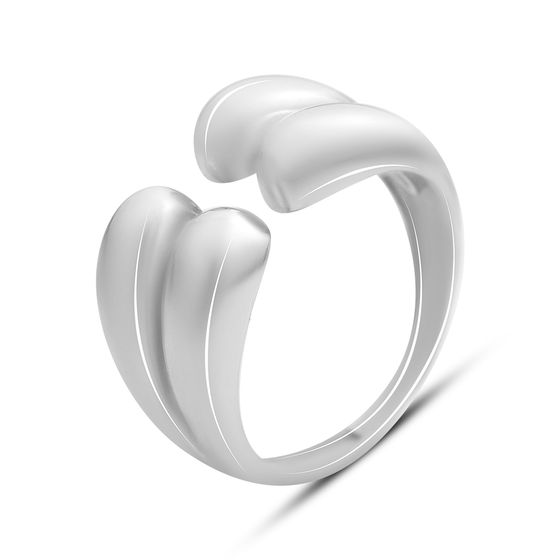 Silver ring without stones