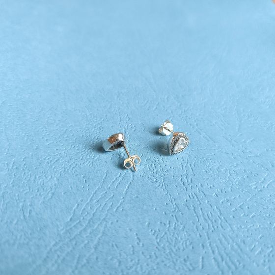 Silver Earrings with Fianites