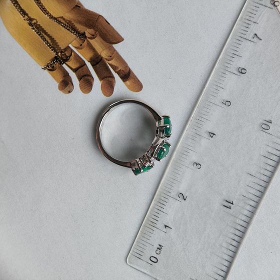Silver ring with agate 1.388ct