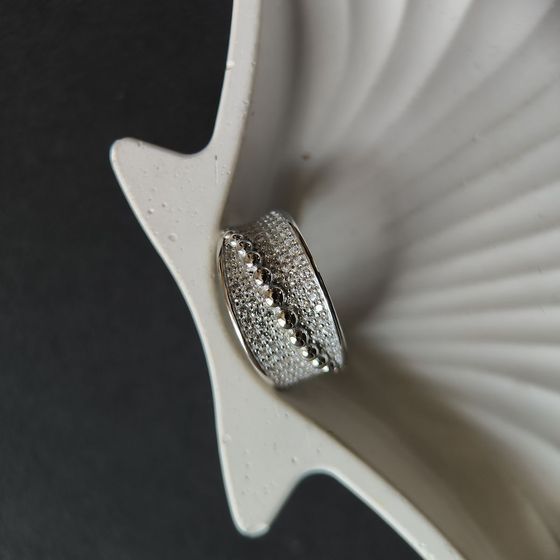 Silver Ring with Fianites