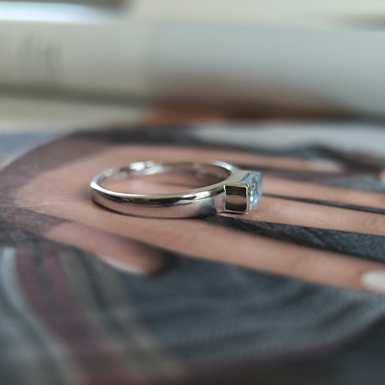 Серебряное кольцо с топазом 0.755ct