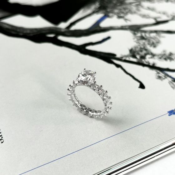 Silver Ring with Fianites
