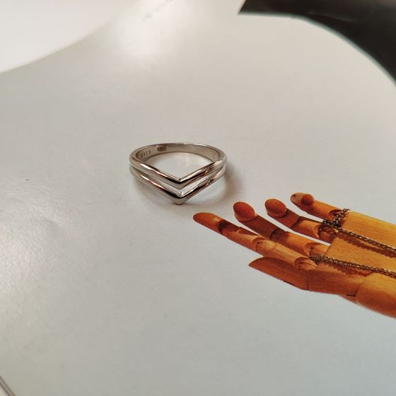Silver ring without stones