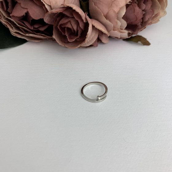 Silver ring without stones
