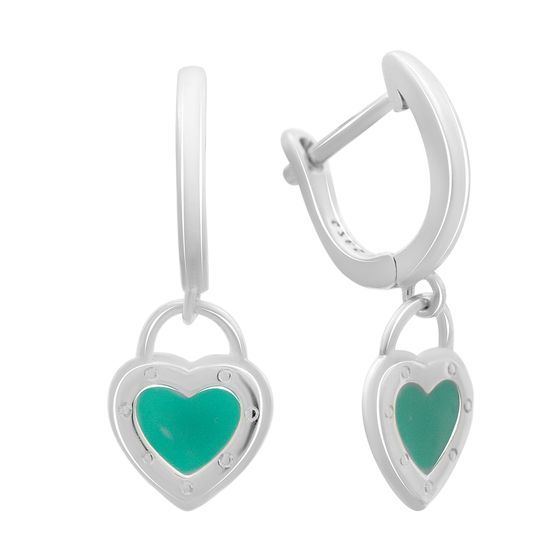 Silver earrings with yemallu