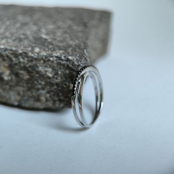 Silver Ring with Fianites