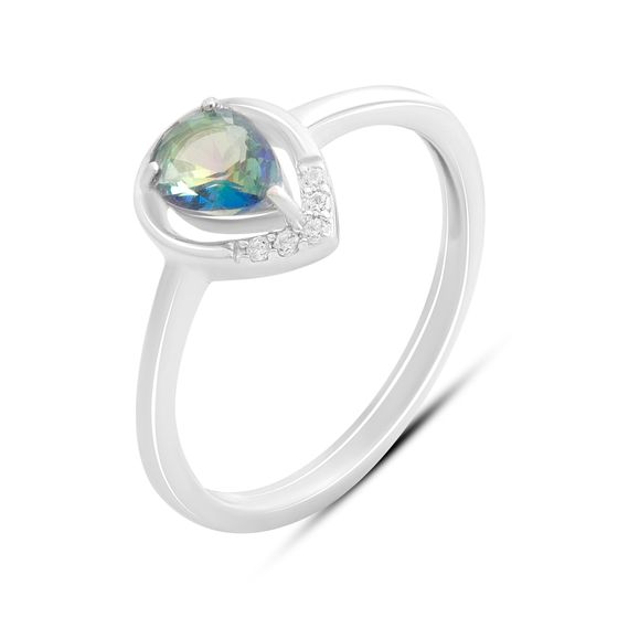 Срібна каблучка з містик топазом 0.555ct