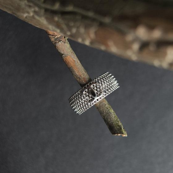 Silver ring without stones