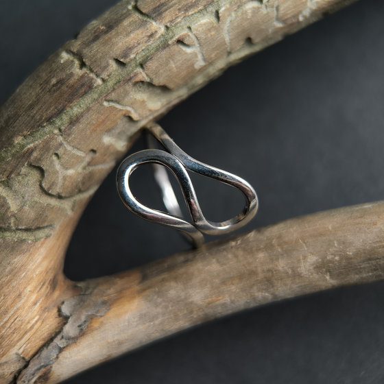 Silver ring without stones
