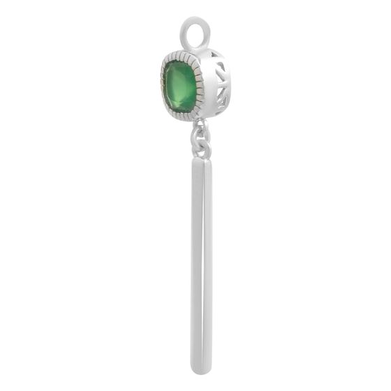 Silver pendant with agate 0.725ct