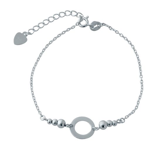Silver bracelet without stones