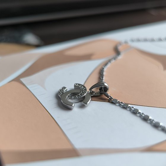 Серебряная подвеска с фианитами 0.12ct