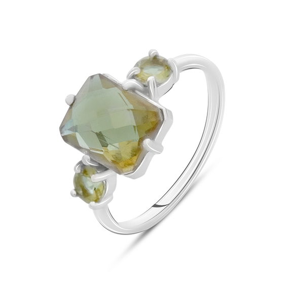 Серебряное кольцо с султанитом 3.592ct