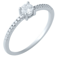 Кольца на один камень(на помолвку)