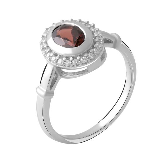 Срібна каблучка з гранатом 1.255ct