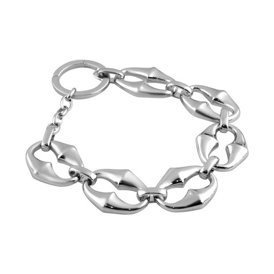Silver bracelet without stones