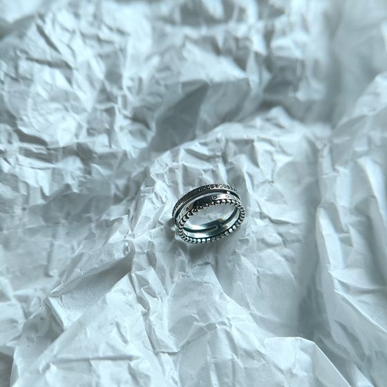Silver Ring with Fianites