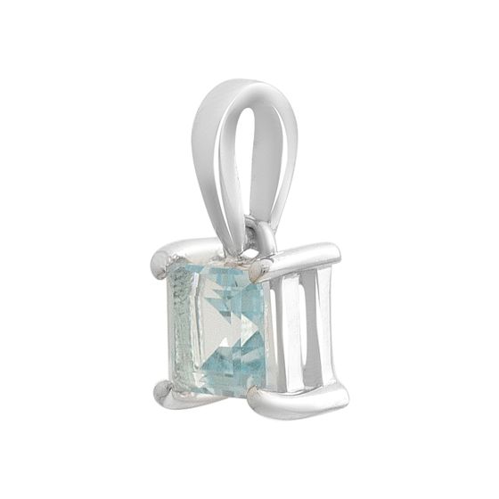 Серебряная подвеска с топазом 0.79ct