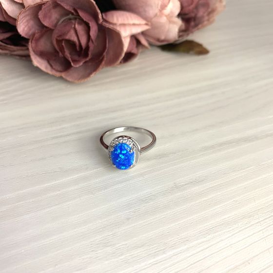 Silver ring with opal 1.175ct