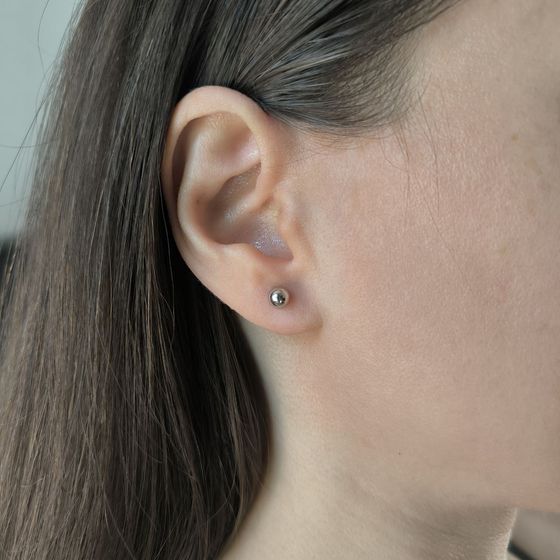 Серебряные серьги без камней