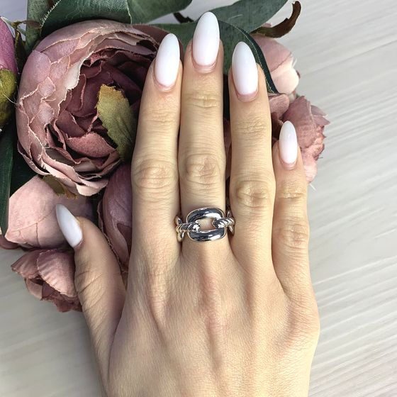 Silver ring without stones