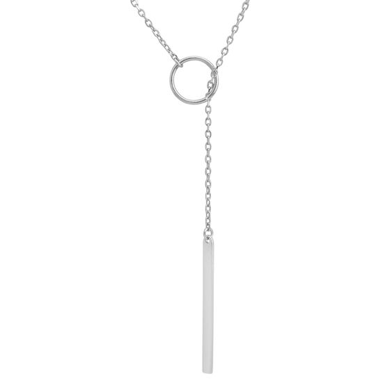 Silver necklace without stones