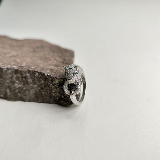 Silver Ring with Fianites