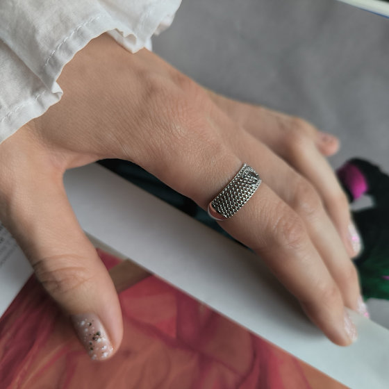 Silver ring without stones