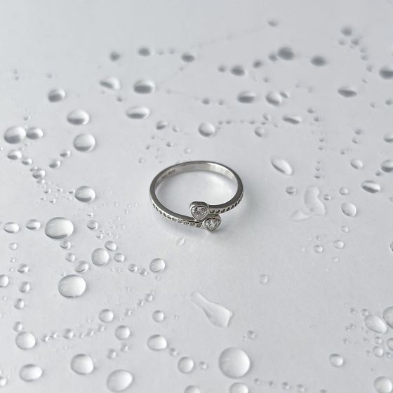 Silver Ring with Fianites