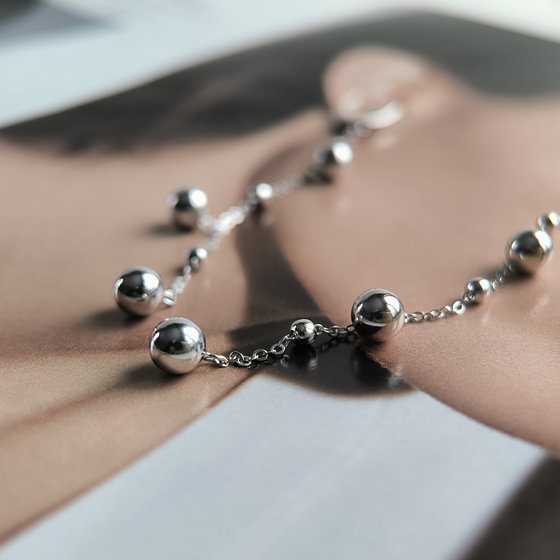 Silver earrings without stones