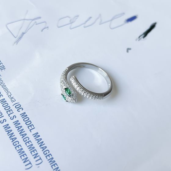 Silver Ring with Fianites