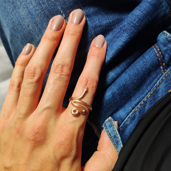 A gold ring without stones