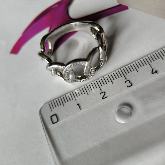 Silver Ring with Fianites