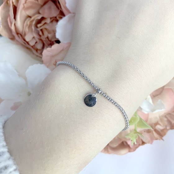 Silver bracelet without stones