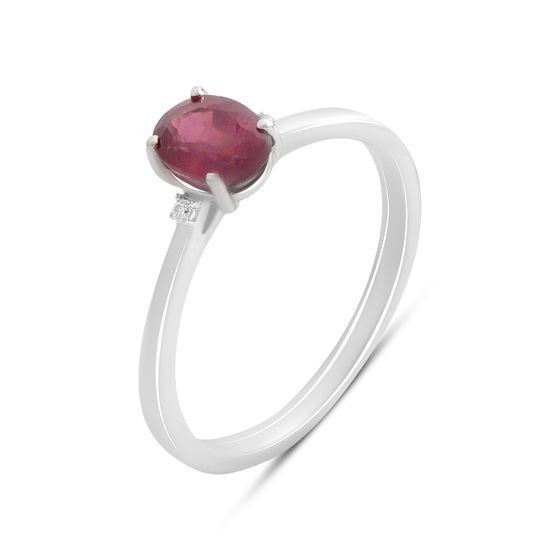 Срібна каблучка з рубіном 1.113ct