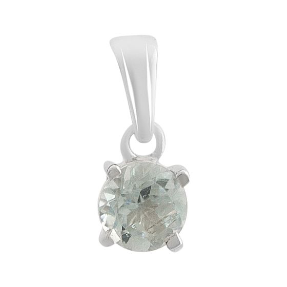Silver pendant with a 0.54-carat topaz