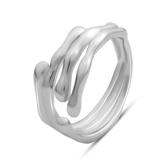 Silver ring without stones