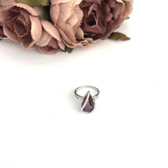 Silver ring with ametrine nano 3.845ct