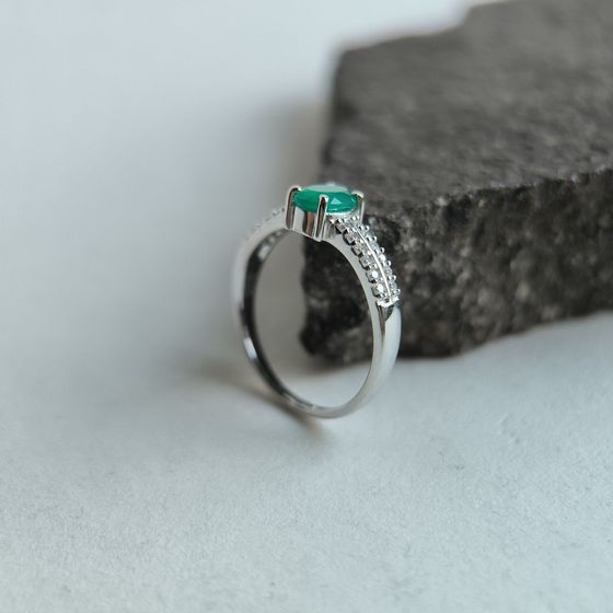 Срібна каблучка з агатом 1.027ct