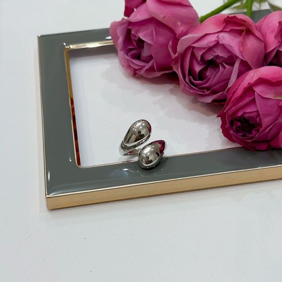 Silver ring without stones