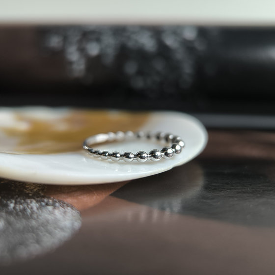 Silver ring without stones