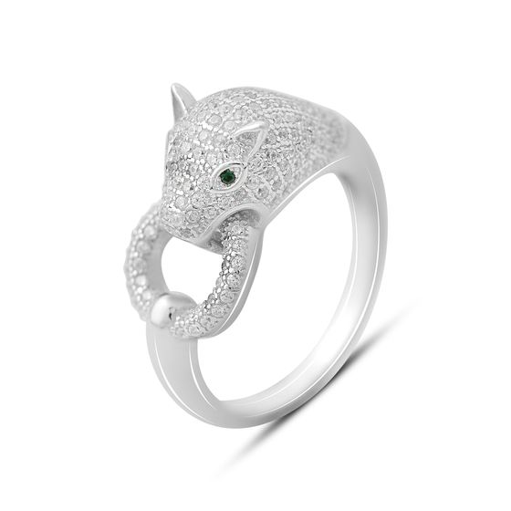 Silver Ring with Fianites