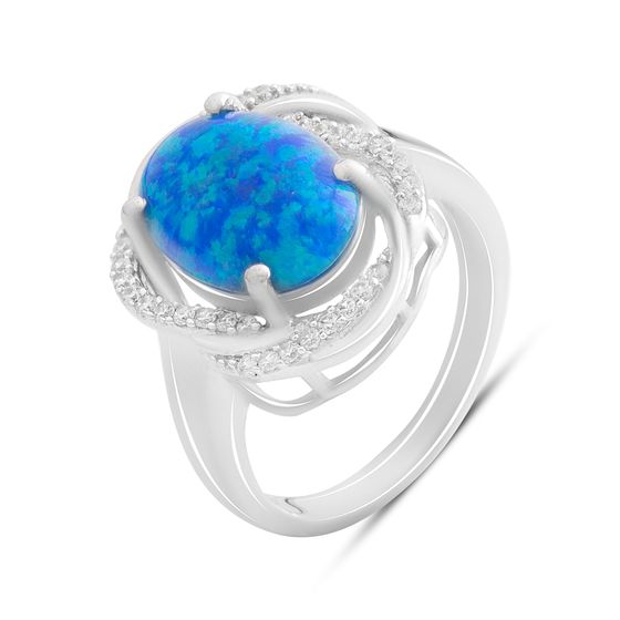 Срібна каблучка з опалом 2.813ct