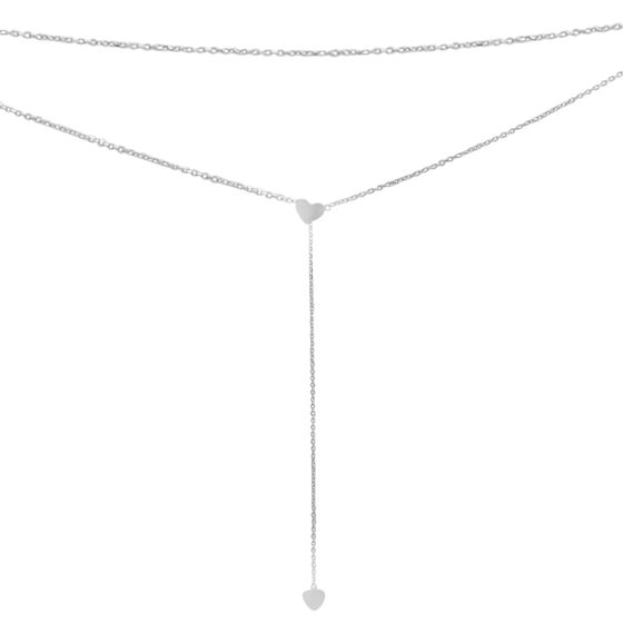 A gold necklace without stones