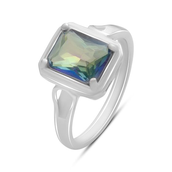 Срібна каблучка з містик топазом 1.6ct