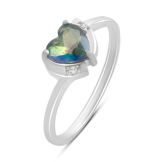 Срібна каблучка з містик топазом 0.613ct