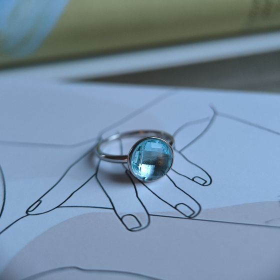 Silver Ring with Fianites