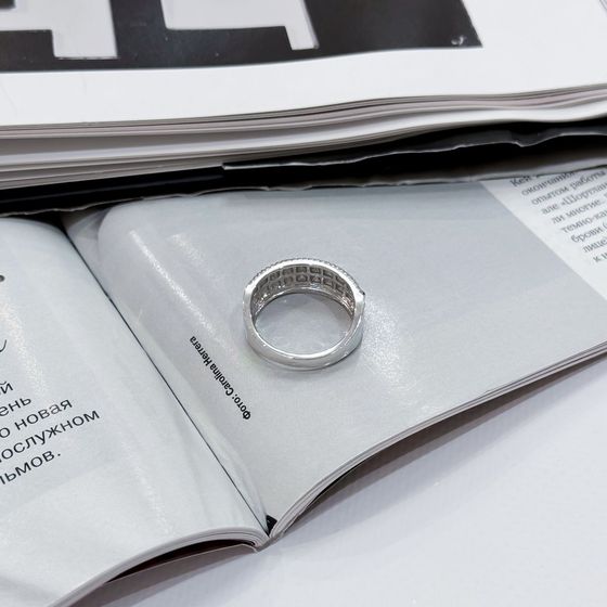 Silver Ring with Fianites
