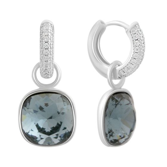 Silver Earrings with Fianites